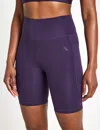 Adidas Originals Adidas Women's Optime Essentials Stash Pocket 7-inch Short Leggings In Purple