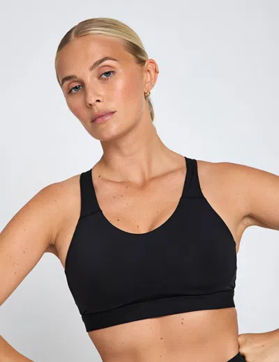 Adidas Originals Adidas Women's Optime Essentials Workout High Support Sports Bra In Black