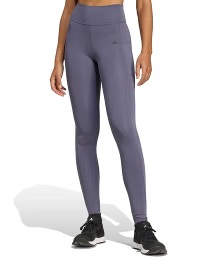 Adidas Originals Adidas Women's Optime Full Length Leggings In Blue