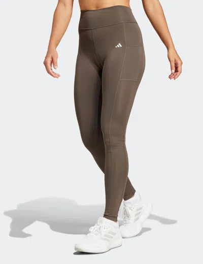 Adidas Originals Adidas Women's Optime Full-length Leggings In Brown