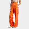 Adidas Originals Adicolor Classic Firebird Loose Fit Recycled Polyester Track Pants In Orange/semi Lucid Fuchsia