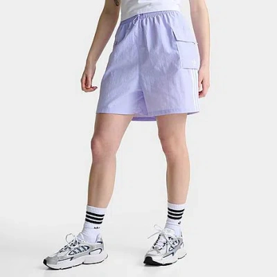 Adidas Originals Adidas Women's Originals Adicolor Cargo Lifestyle Shorts In Purple/violet Tone