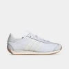 Adidas Originals Womens White Offwhite Country Og Brand-stamp Leather Low-top Trainers In White/off White/aluminum