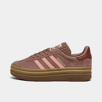 Adidas Originals Adidas Women's Originals Gazelle Bold Casual Shoes In Clay/orange/ruby