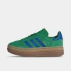 Adidas Originals Womens  Gazelle Bold In Green/blue