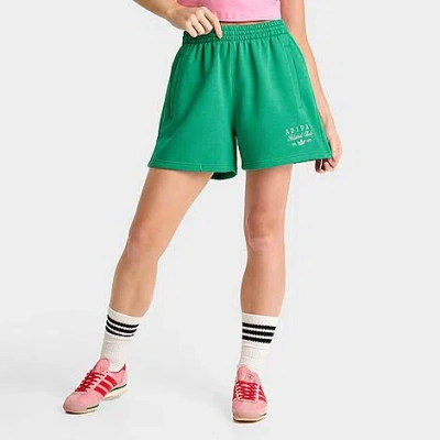 Adidas Originals Adidas Women's Originals Island Shorts In Semi Court Green