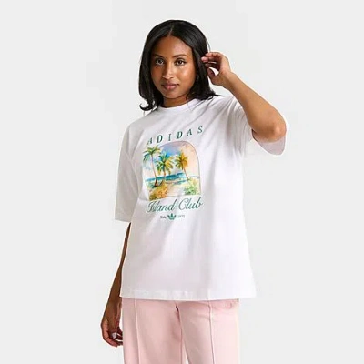 Adidas Originals Adidas Women's Originals Island T-shirt In White