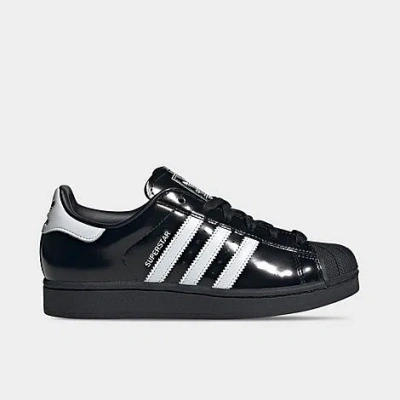 Adidas Originals Adidas Women's Originals Superstar Ii Le Casual Shoes In Black/white/black