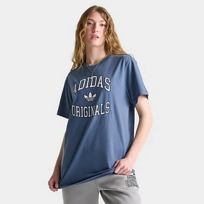 Adidas Originals Adidas Women's Originals Boyfriend Lifestyle T-shirt In Preloved Ink