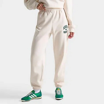 Adidas Originals Adidas Women's Originals Varsity Jogger Pants In Wonder White/green 