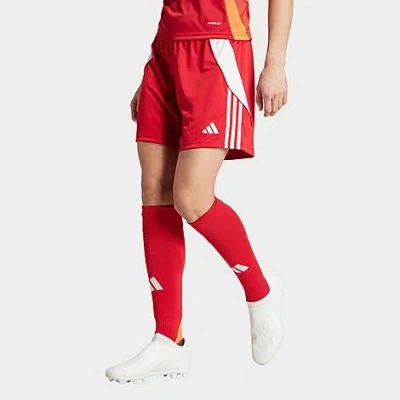 Adidas Originals Adidas Women's Tiro 24 Soccer Shorts In Team Power Red 2/white