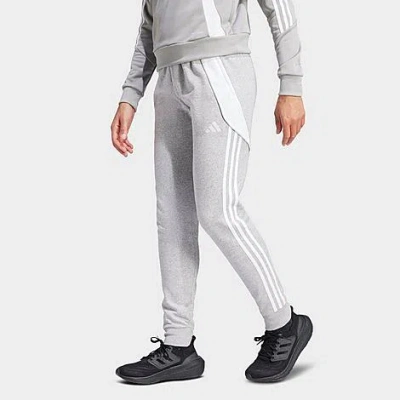 Adidas Originals Adidas Women's Tiro 24 Track Pants In Medium Grey Heather/white