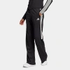 Adidas Originals Adidas Tiro 3-stripes Wide Leg Pants In Black/white