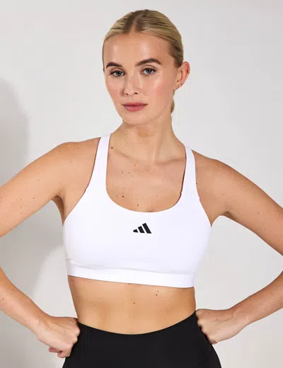 Adidas Originals Adidas Women's Tlrdreact Training High-support Sports Bra In White