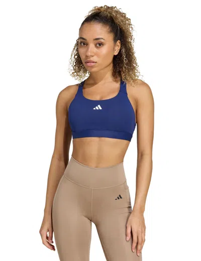 Adidas Originals Adidas Women's Tlrdreact Training High-support Sports Bra In Blue