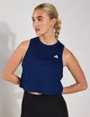 Adidas Originals Adidas Women's Train Essentials Boxy Workout Tank Top In Blue