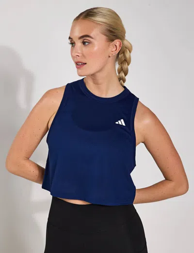 Adidas Originals Adidas Women's Train Essentials Boxy Workout Tank Top In Blue