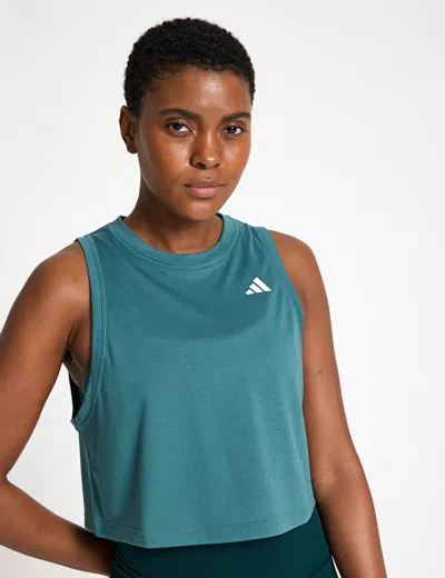 Adidas Originals Adidas Women's Train Essentials Boxy Workout Tank Top In Green