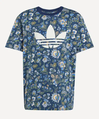 Adidas Originals Adidas Women's X Liberty London Kids T-shirt In Blue