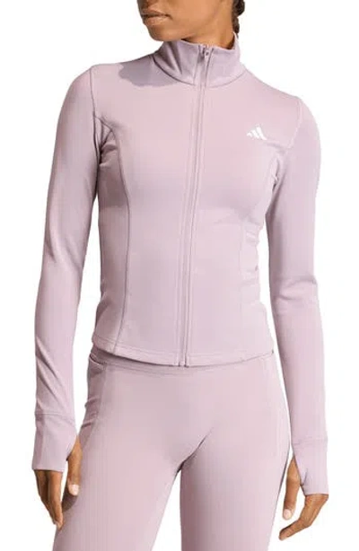 Adidas Originals Adidas Workout Essentials Zip Knit Jacket In Multi