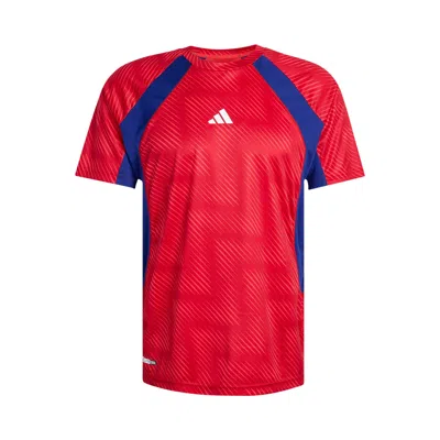 Pre-owned Adidas Originals Adidas Workout Tech Apparel T-shirt Fifa World Cup 26 'pure Ruby/mystery Ink/black' | Red | Men's Si