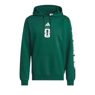 Pre-owned Adidas Originals Adidas World Cup 26 Mexico Graphic Hoodie 'collegiate Green' | Men's Size M