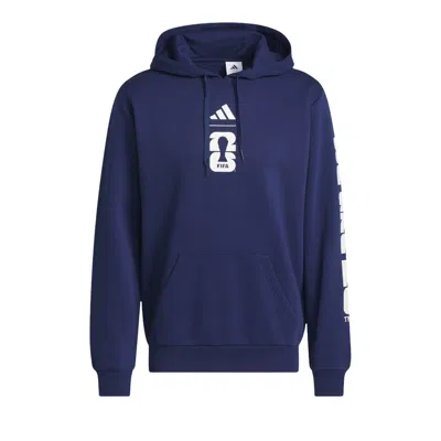 Pre-owned Adidas Originals Adidas World Cup 26 Usa Graphic Hoodie 'dark Blue' | Men's Size Xl