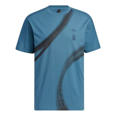 Adidas Originals Adidas Wuji Gfx T-shirt 'teal' In Blue