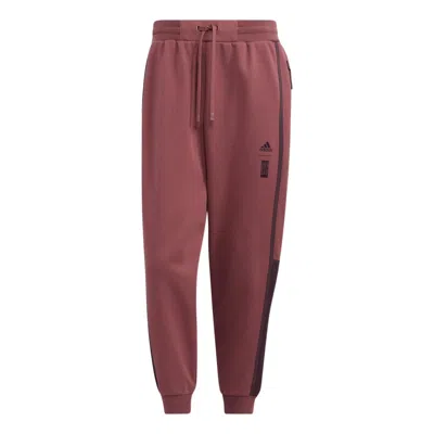 Adidas Originals Adidas Wuji Knit Warm Pants 'rose Pink' In Red