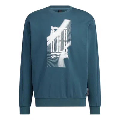 Adidas Originals Adidas Wuji Logo Pullover Jerseys Sportswear 'teal' In Blue
