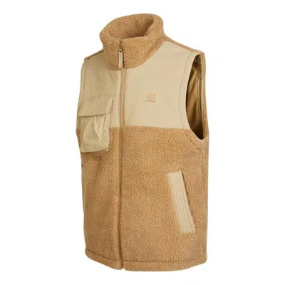 Adidas Originals Adidas Ww Sherpa Vests 'brown'