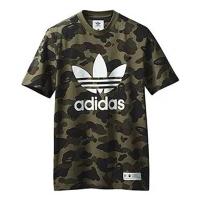 Adidas Originals Adidas X A Bathing Ape Adicolor T-shirt 'green' In Multi