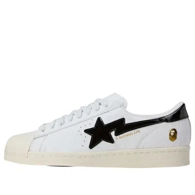 ADIDAS ORIGINALS ADIDAS X A BATHING APE SUPERSTAR VINTAGE 'WHITE BLACK'