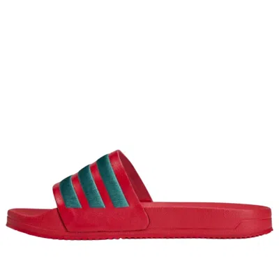 Adidas Originals Adidas X Arte Antwerp Adilette Slides 'better Scarlet Collegiate Green' In Red
