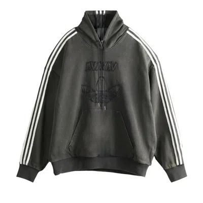 Pre-owned Adidas Originals Adidas X Avavav Shoulderless Hoodie 'carbon' | Grey | Men's Size Xs
