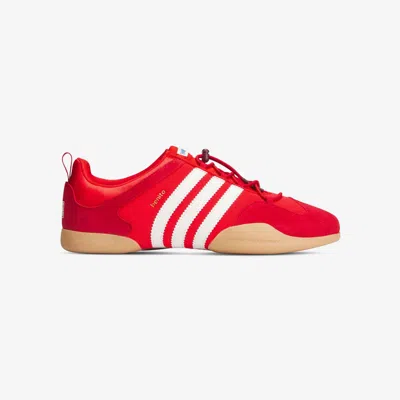 Adidas Originals Adidas X Bad Bunny Ballerina "flamboyán" In Vivid Red,chalk White,power Red