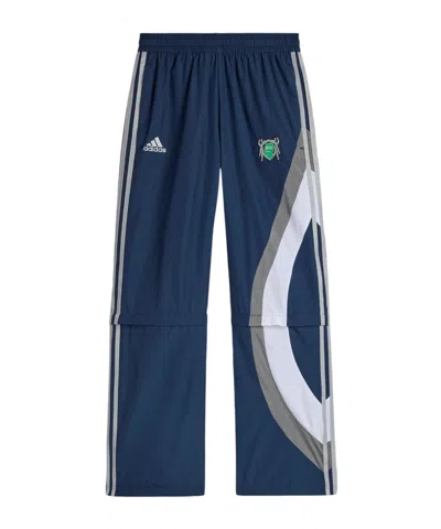 Adidas Originals X Brain Dead Elasticated-waist Logo Track Pants In Blue