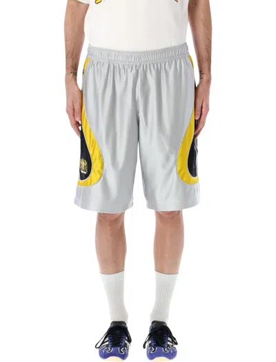 Adidas Originals Adidas X Brain Dead Retro Track Shorts In Gray