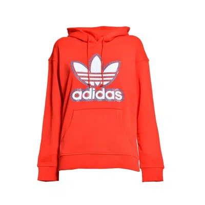 Adidas Originals Adidas X Caban Romantic Embellished Hoodie In Orange