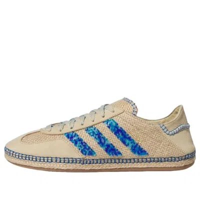 Adidas Originals Adidas X Clot Gazelle 'linen Khaki Blue Bird'