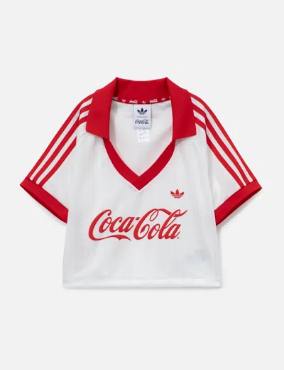 Adidas Originals Adidas X Coca-cola Cropped Jersey In Multi