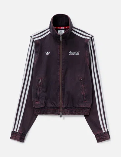 Adidas Originals Adidas X Coca-cola Firebird Reg Denim Track Top In Purple