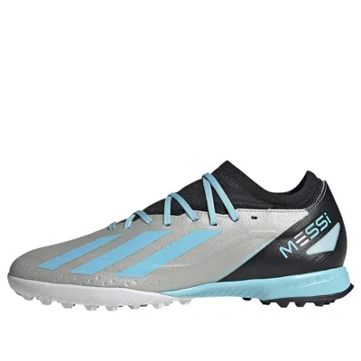 Adidas Originals Mens Adidas X Crazyfast Messi.3 Tf In Core Black/silver Metallic/bliss Blue