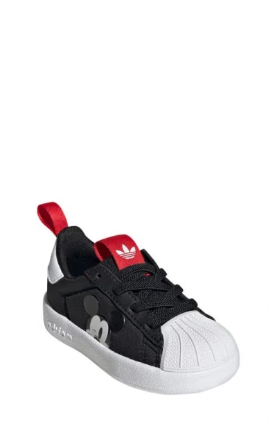 Adidas Originals Adidas X Disney Kids' Adifom Superstar 360 Sneaker In Black/white/better Scarlet