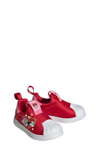 Adidas Originals Adidas X Disney Superstar 360 Sneaker In Better Scarlet/clear Pink