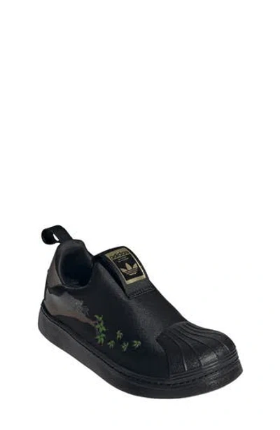 Adidas Originals Adidas X Disney 'the Jungle Book' Superstar 360 Sneaker In Black/grey/gold Metallic