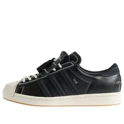 Adidas Originals Adidas X End. Superstar Vintage 'tying The Knot' In Black