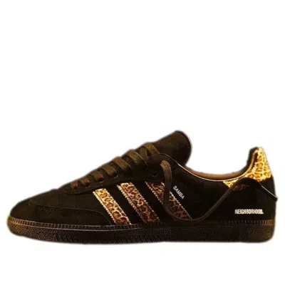 Adidas Originals Adidas X End. X Neighborhood Samba 'black Leopard' In Multi