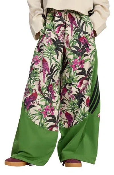 Adidas Originals X Farm Rio Floral Stripe Track Pants In Multi