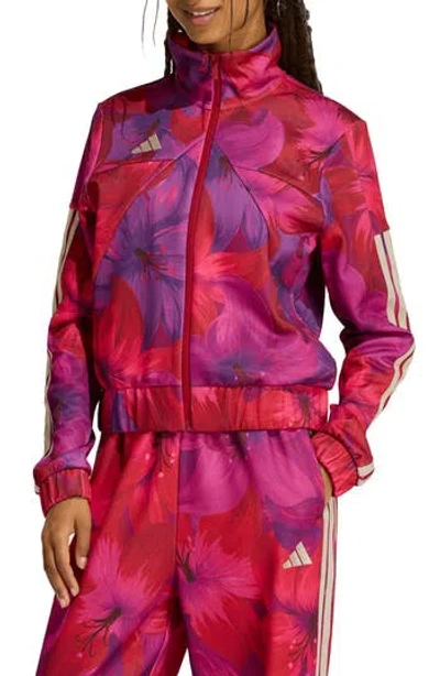 Adidas Originals X Farm Rio Floral-print Track Jacket In Multi